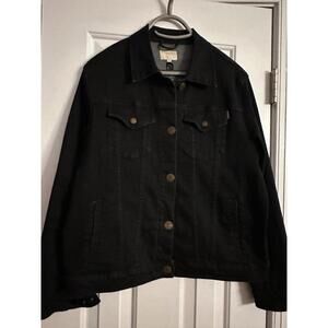 Born Primitive Women’s  Black Lightweight Jean Jacket Stretch M